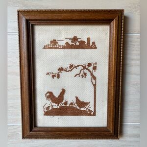 Vintage Farmhouse Embroidered Wall Art